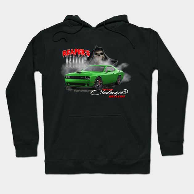 Dodge Challenger Hellcat Reaper s Ride Dodge Hoodie TeePublic